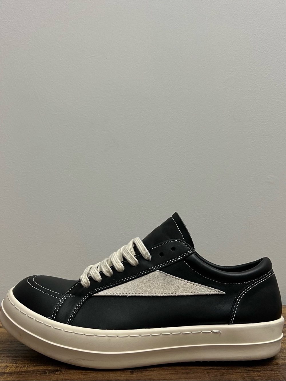 Rick Owens Low Vintage Concordians “Black Milk”
